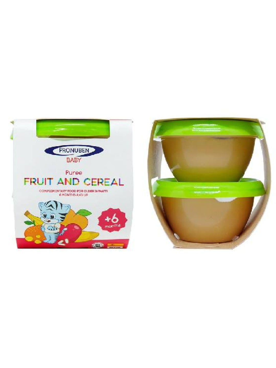 Pronuben Baby 2 pcs Pronuben Baby Fruit & Cereal Puree 130g edamama